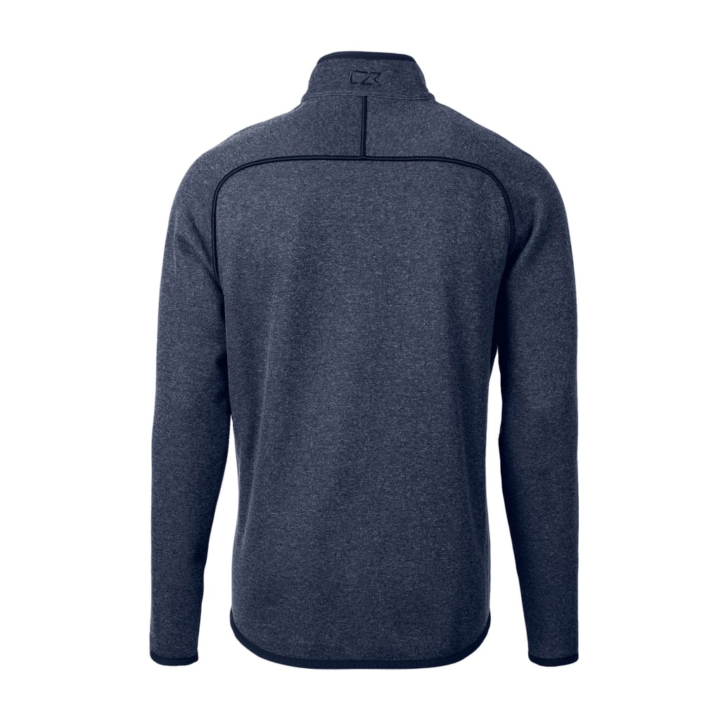  FC Cincinnati Cutter & Buck Mainsail Sweater-Knit Full-Zip Jacket - Heather Navy